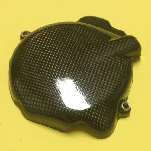 Alternator cover guard | glossy plain carbon