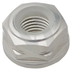 0011 nut - silver ergal 7075 T6 - M10 P 1.25 | Lightech