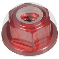 Dado 0011 ergal 7075 T6 rosso - M4 | Lightech