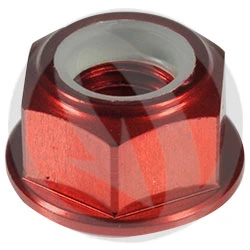 0011 nut - red ergal 7075 T6 - M8 | Lightech