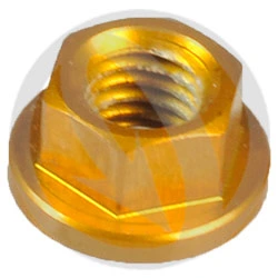 0015 nut - gold ergal 7075 T6 - M5 | Lightech