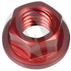 0015 nut - red ergal 7075 T6 - M5 | Lightech