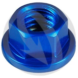 Dado 0015 ergal 7075 T6 blu - M6 | Lightech