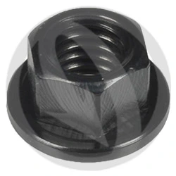 0015 nut - black ergal 7075 T6 - M6 | Lightech