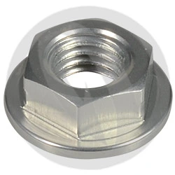 Hexagon nut with collar 0015SIL - silver ergal 7075