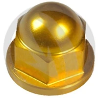 0016 nut - gold ergal 7075 T6 - M5 | Lightech