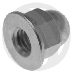 Closed hexagon nut 0016SIL - silver ergal 7075
