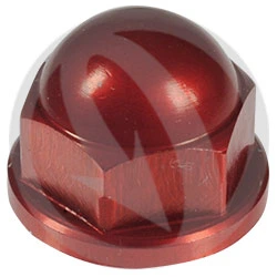 Closed hexagon nut 0016ROS - red ergal 7075