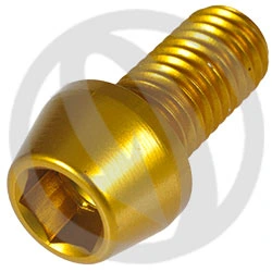 001 bolt - gold ergal 7075 T6 - M10 x 20 P 1.50 | Lightech