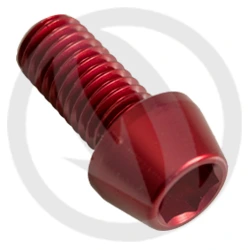 001 bolt - red ergal 7075 T6 - M10 x 20 P 1.50 | Lightech