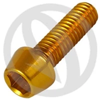 001 bolt - gold ergal 7075 T6 - M10 x 25 P 1.50 | Lightech