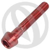 001 bolt - red ergal 7075 T6 - M10 x 25 P 1.50 | Lightech