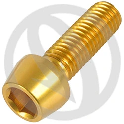 001 bolt - gold ergal 7075 T6 - M10 x 30 P 1.50 | Lightech