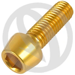 001 bolt - gold ergal 7075 - M10 x 30 P 1.50 | Lightech