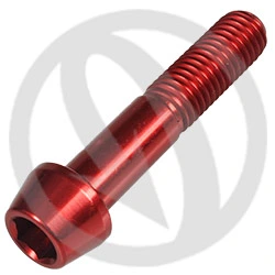 001 bolt - red ergal 7075 T6 - M10 x 50 P 1.50 | Lightech