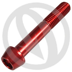 001 bolt - red ergal 7075 T6 - M10 x 60 P 1.50 | Lightech