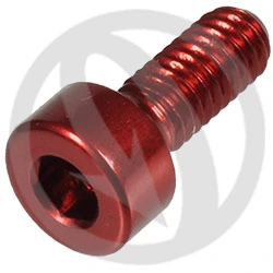 001 bolt - red ergal 7075 T6 - M4 x 10 | Lightech