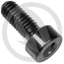 001 bolt - black ergal 7075 - M4 x 15 | Lightech