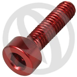 001 bolt - red ergal 7075 T6 - M4 x 15 | Lightech