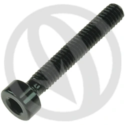 001 bolt - black ergal 7075 T6 - M4 x 25 | Lightech