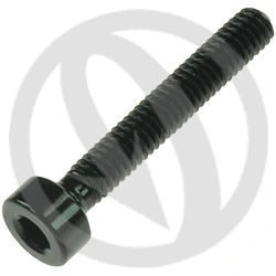 001 bolt - black ergal 7075 - M4 x 25 | Lightech