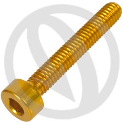 001 bolt - gold ergal 7075 T6 - M4 x 25 | Lightech