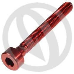 001 bolt - red ergal 7075 - M4 x 30 | Lightech