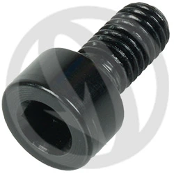 001 bolt - black ergal 7075 - M5 x 10 | Lightech