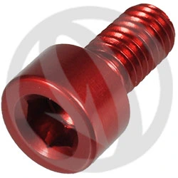 001 bolt - red ergal 7075 T6 - M5 x 10 | Lightech