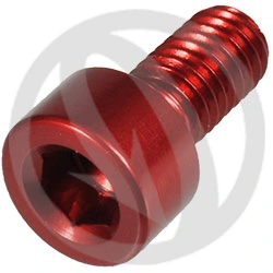 001 bolt - red ergal 7075 - M5 x 10 | Lightech