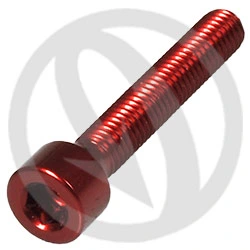 001 bolt - red ergal 7075 - M5 x 30 | Lightech