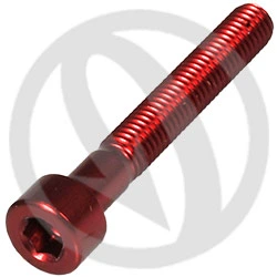 001 bolt - red ergal 7075 T6 - M5 x 35 | Lightech