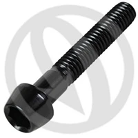 001 bolt - black ergal 7075 T6 - M6 x 10 | Lightech