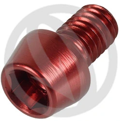 001 bolt - red ergal 7075 T6 - M6 x 10 | Lightech