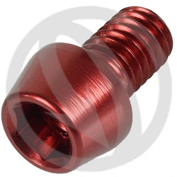 001 bolt - red ergal 7075 - M6 x 10 | Lightech