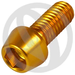 001 bolt - gold ergal 7075 T6 - M6 x 15 | Lightech