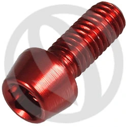 001 bolt - red ergal 7075 T6 - M6 x 15 | Lightech