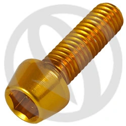 001 bolt - gold ergal 7075 T6 - M6 x 20 | Lightech