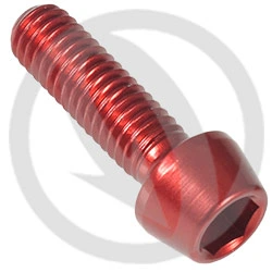 001 bolt - red ergal 7075 T6 - M6 x 20 | Lightech