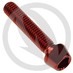 001 bolt - red ergal 7075 T6 - M6 x 30 | Lightech