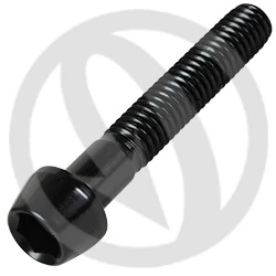 001 bolt - black ergal 7075 T6 - M6 x 35 | Lightech