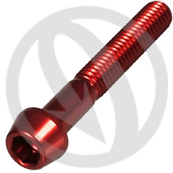 001 bolt - red ergal 7075 T6 - M6 x 40 | Lightech
