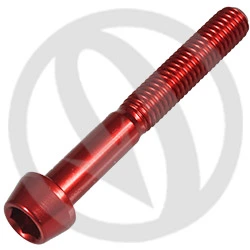 001 bolt - red ergal 7075 T6 - M6 x 45 | Lightech
