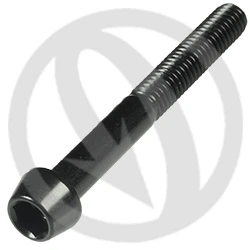 001 bolt - black ergal 7075 - M6 x 50 | Lightech