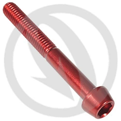 001 bolt - red ergal 7075 - M6 x 50 | Lightech