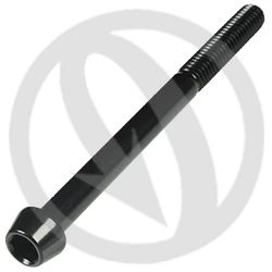 001 bolt - black ergal 7075 - M6 x 75 | Lightech