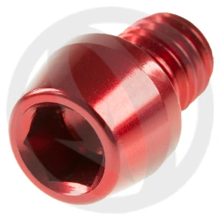 001 bolt - red ergal 7075 T6 - M8 x 10 | Lightech