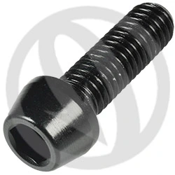 001 bolt - black ergal 7075 T6 - M8 x 25 | Lightech