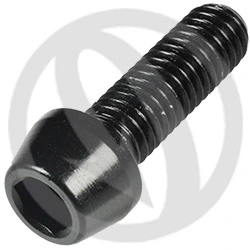 001 bolt - black ergal 7075 - M8 x 25 | Lightech