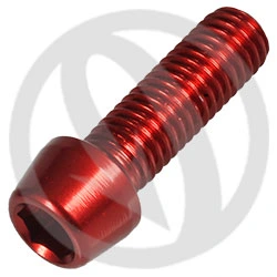 001 bolt - red ergal 7075 - M8 x 25 | Lightech
